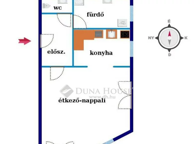 Mieszkanie 42 m² Szolnok, Węgry