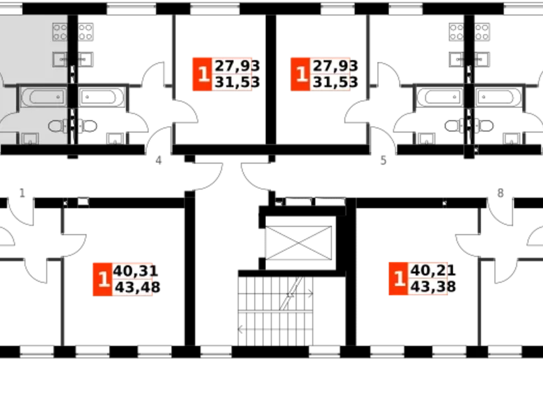 Mieszkanie 1 pokój 32 m² Naro-Fominskiy gorodskoy okrug, Rosja