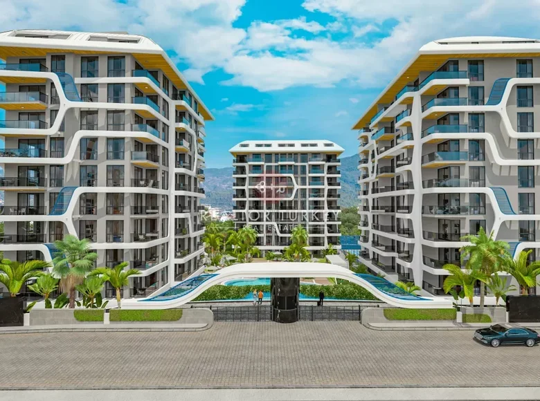 1 bedroom apartment 58 m² Alanya, Turkey