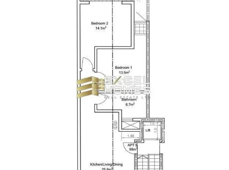 Attique 2 chambres  Rabat, Malte