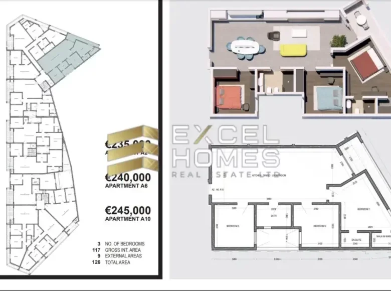 Apartamento 2 habitaciones  Zabbar, Malta