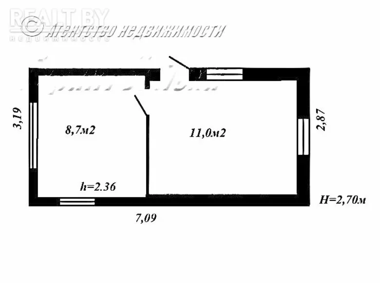 Дом 20 м² Чернинский сельский Совет, Беларусь