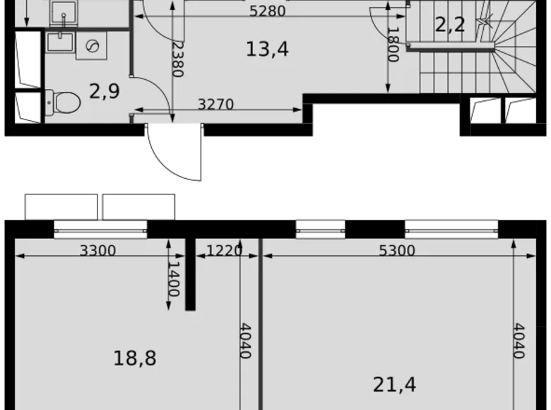 Квартира 3 комнаты 116 м² Развилка, Россия