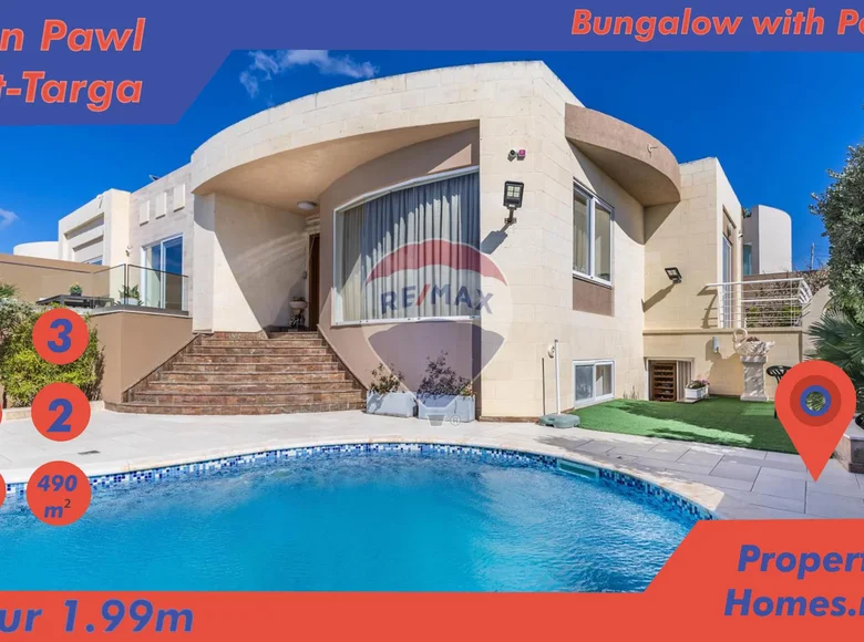 Bungalow 7 chambres 490 m² Saint Paul s Bay, Malte