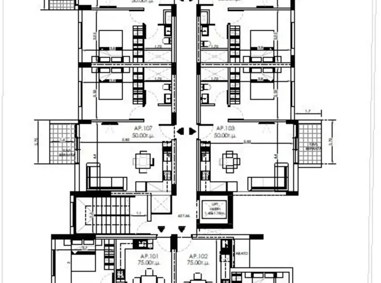 Mieszkanie 3 pokoi 112 m² Pyla, Cypr