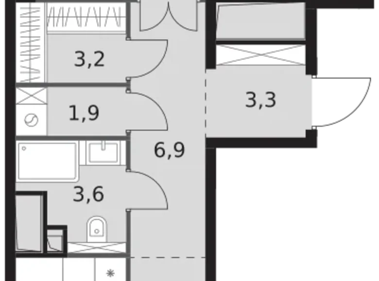 Mieszkanie 3 pokoi 82 m² North-Western Administrative Okrug, Rosja