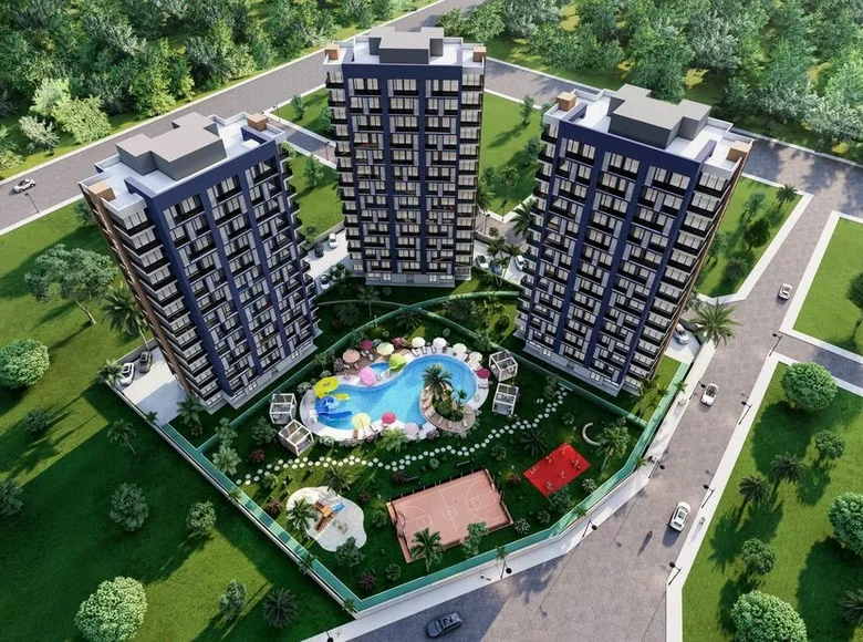 Mieszkanie 2 pokoi 56 m² Mersin, Turcja