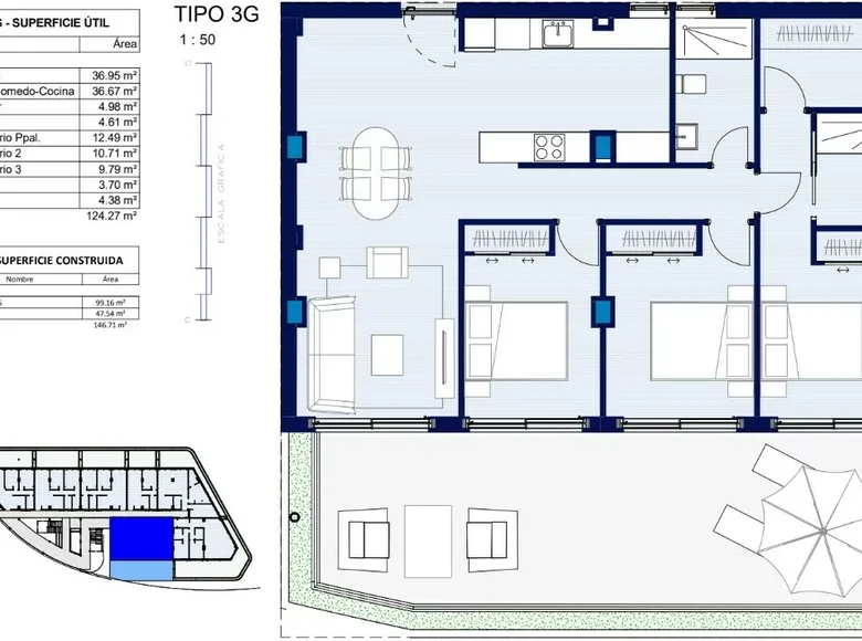 Mieszkanie 4 pokoi 124 m² l Alfas del Pi, Hiszpania