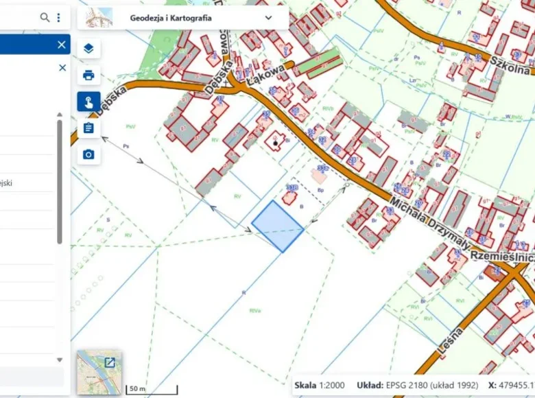 Земельные участки 1 220 м² Gradowice, Польша