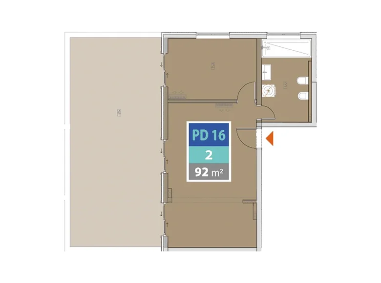 Appartement 2 chambres 92 m² Provodina, Monténégro