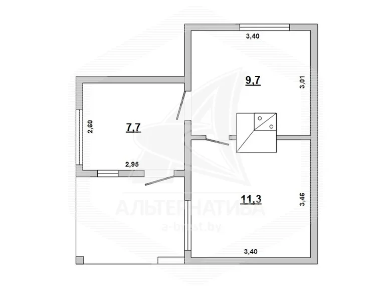 Casa 29 m² Muchaviecki siel ski Saviet, Bielorrusia