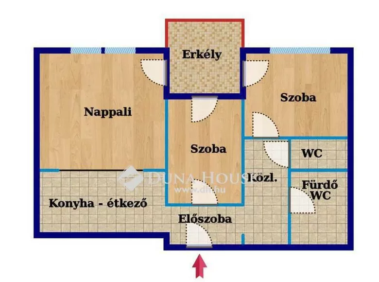 Mieszkanie 69 m² Ostrzyhom, Węgry