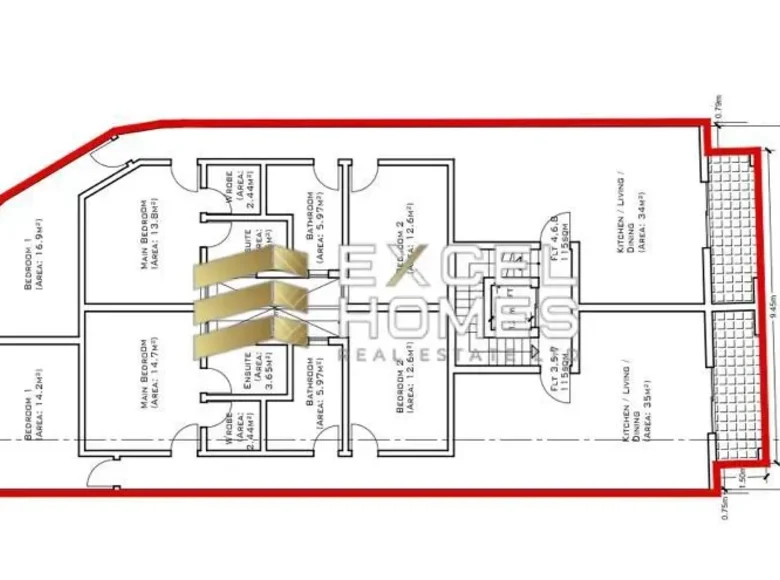 Appartement 3 chambres  Zebbug, Malte