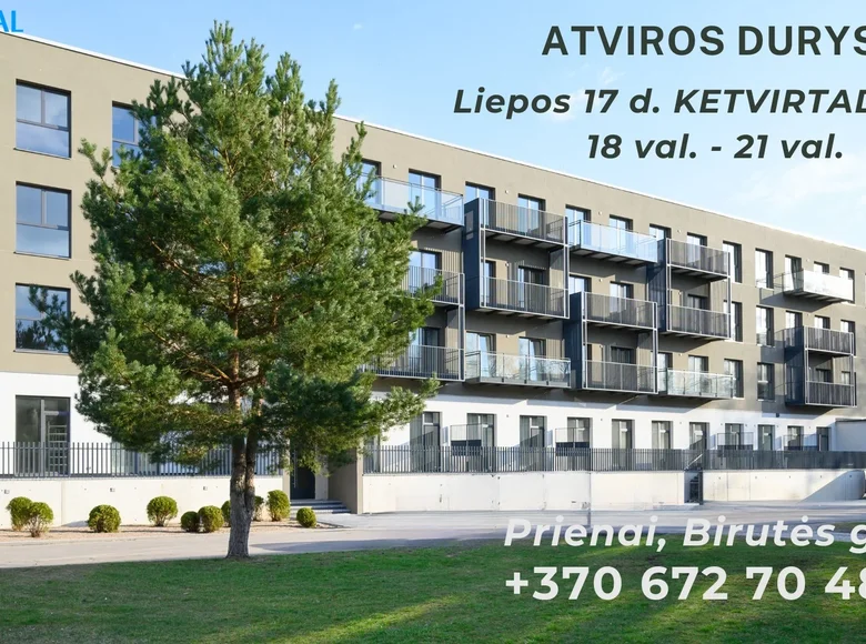 3 room apartment 66 m² Prienai, Lithuania