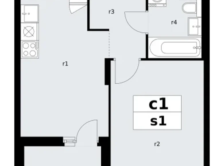 Appartement 1 chambre 36 m² poselenie Sosenskoe, Fédération de Russie