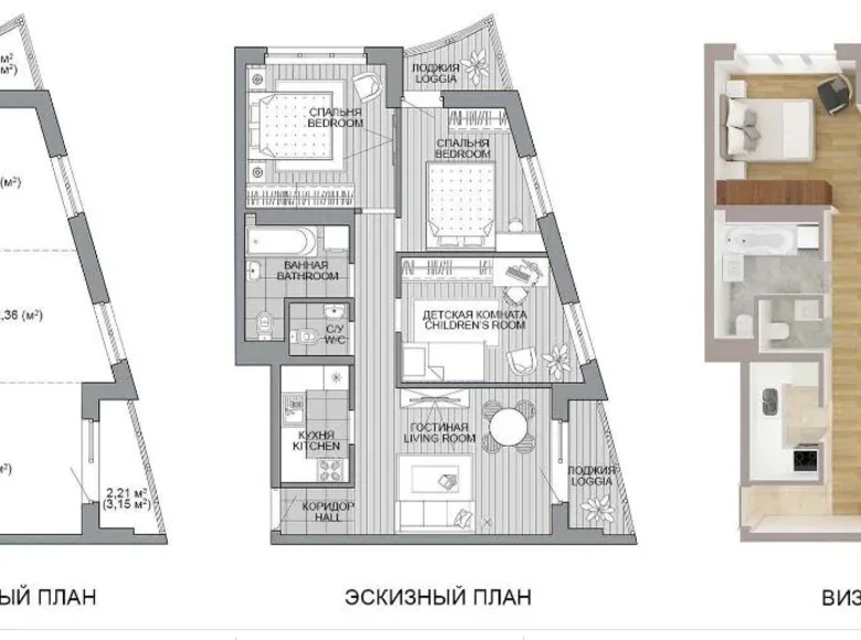 Wohnung 4 zimmer 73 m² Minsk, Weißrussland