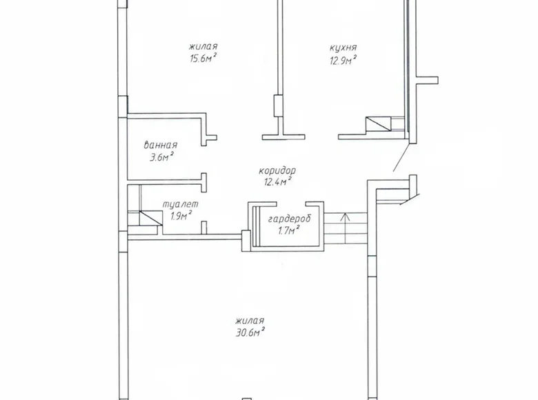 Квартира 2 комнаты 83 м² Минск, Беларусь