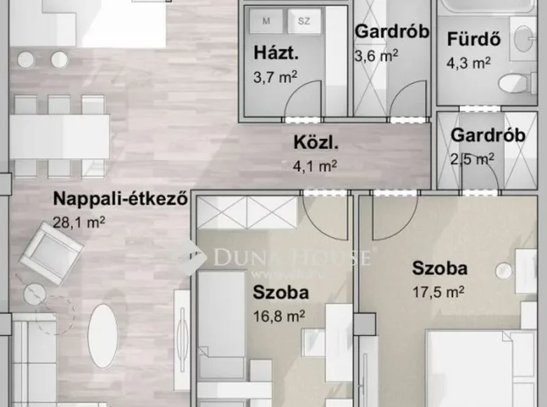 Wohnung 113 m² Kreis Szegedin, Ungarn
