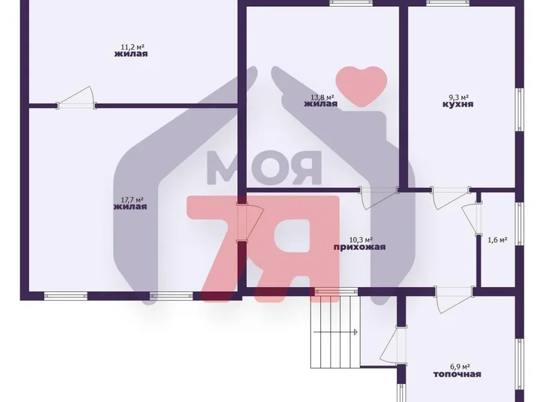 3 room apartment 71 m² Barysaw, Belarus