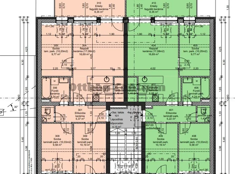 Apartamento 4 habitaciones 70 m² Szegedi jaras, Hungría