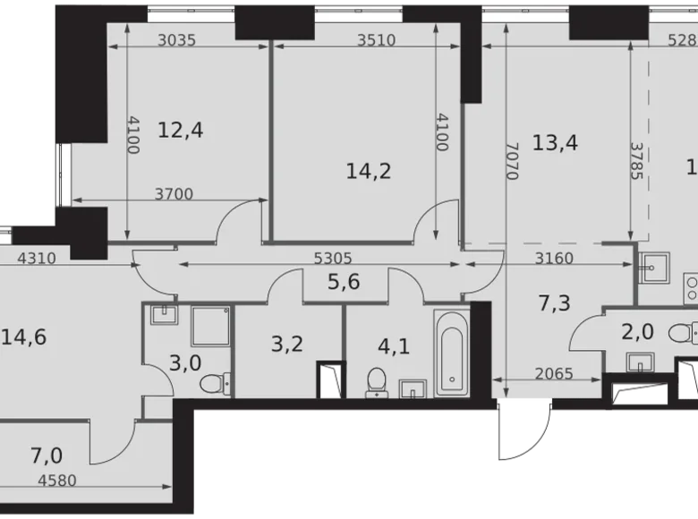 Wohnung 4 zimmer 99 m² Konkovo District, Russland