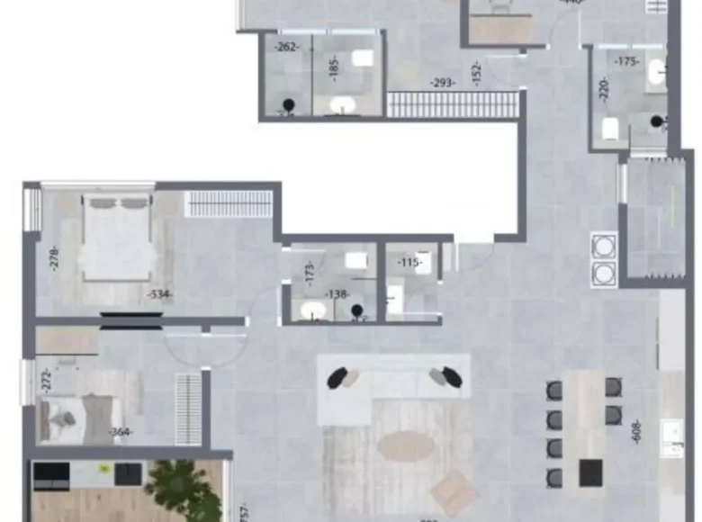 Пентхаус 5 комнат 264 м² Тель-Авив, Израиль