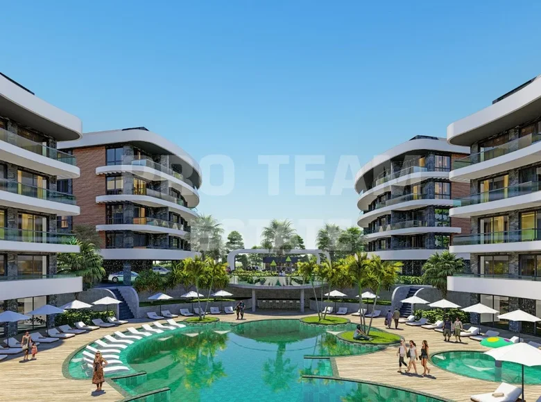 Mieszkanie 2 pokoi 58 m² Alanya, Turcja