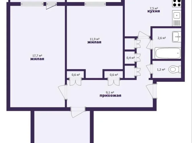 Apartamento 3 habitaciones 69 m² Zhodino, Bielorrusia