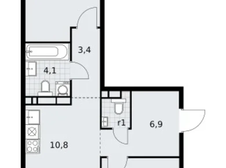 Wohnung 3 zimmer 60 m² Wnukowo, Russland