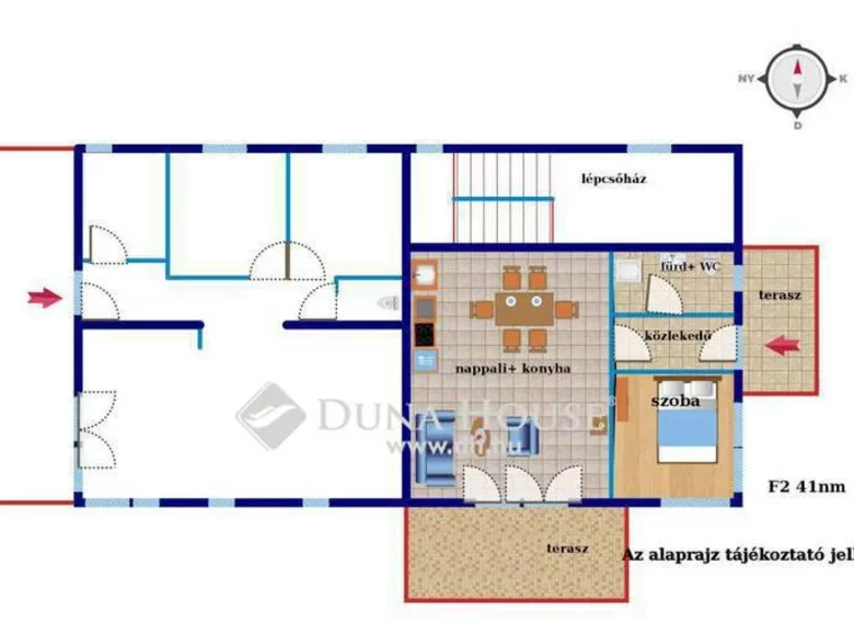 Apartment 41 m² Alsooers, Hungary