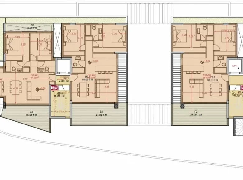 Apartamento 2 habitaciones 114 m² Larnaca District, Chipre