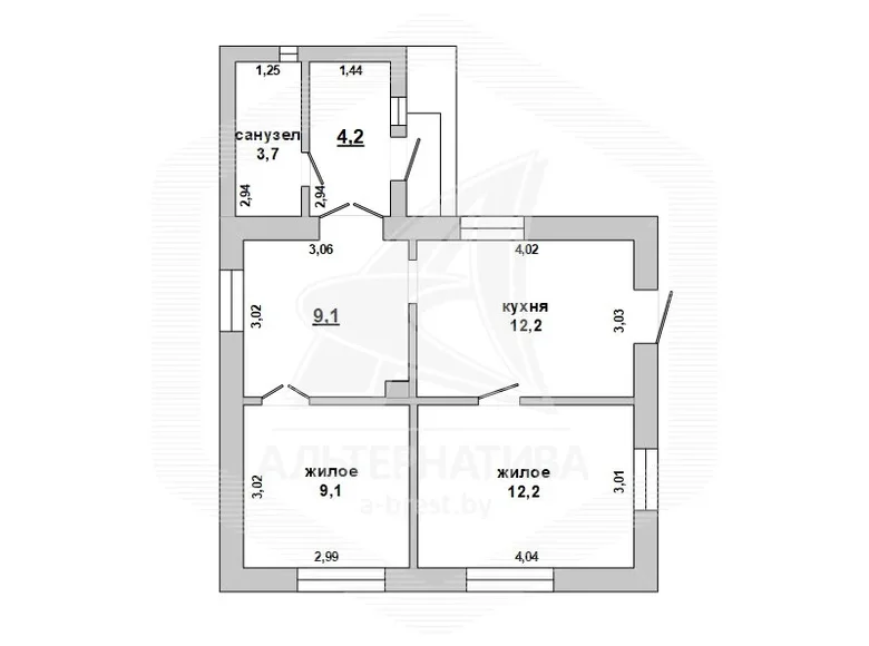 Casa 23 m² Brest, Bielorrusia