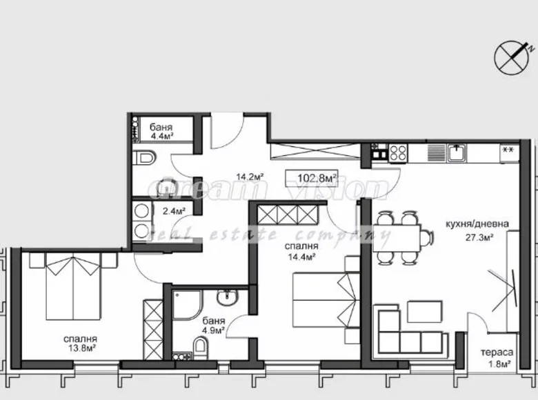 Appartement 140 m² Sofia City, Bulgarie