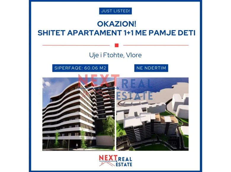 Appartement 2 chambres 60 m² District de Vlora, Albanie