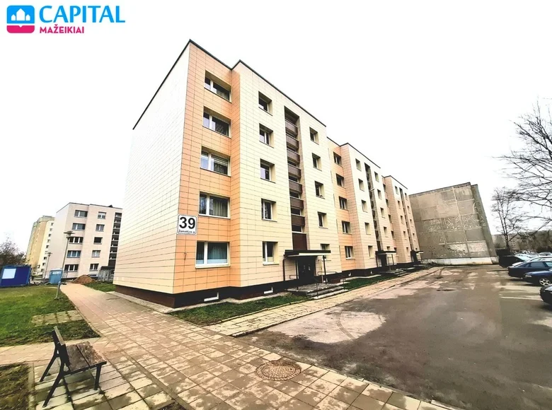 Apartamento 3 habitaciones 64 m² Mazeikiai, Lituania