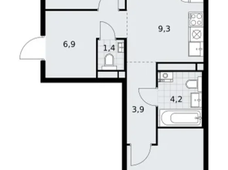 Wohnung 3 zimmer 60 m² Postnikovo, Russland