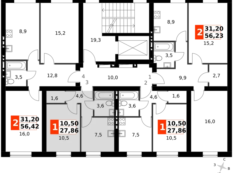 1 room apartment 27 m² Naro-Fominskiy gorodskoy okrug, Russia