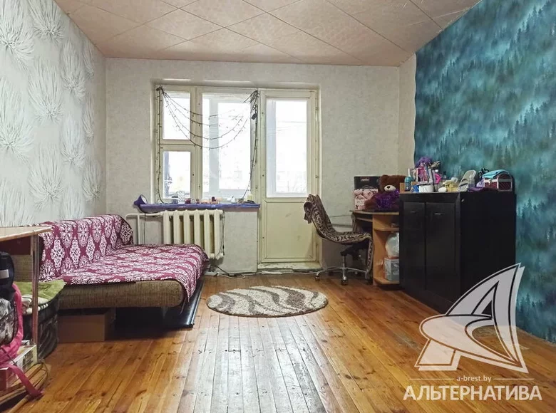 Квартира 1 комната 36 м² Кобрин, Беларусь