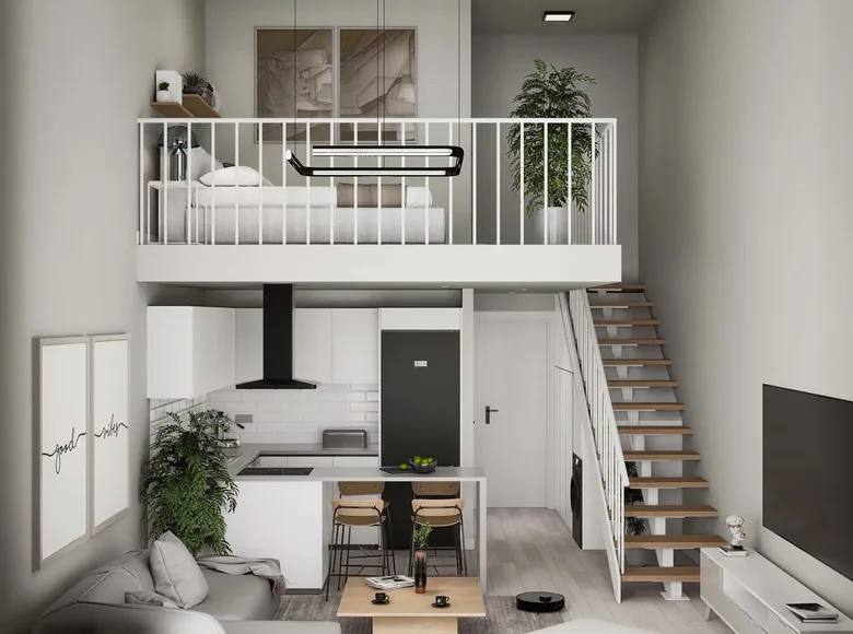 Multilevel apartments 1 bedroom 65 m² Bogazi, Northern Cyprus