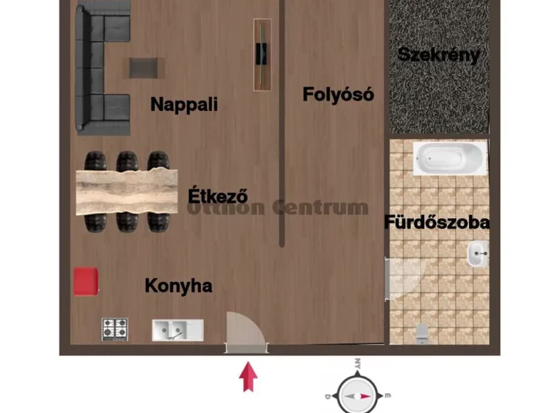 Квартира 4 комнаты 44 м² Венгрия, Венгрия