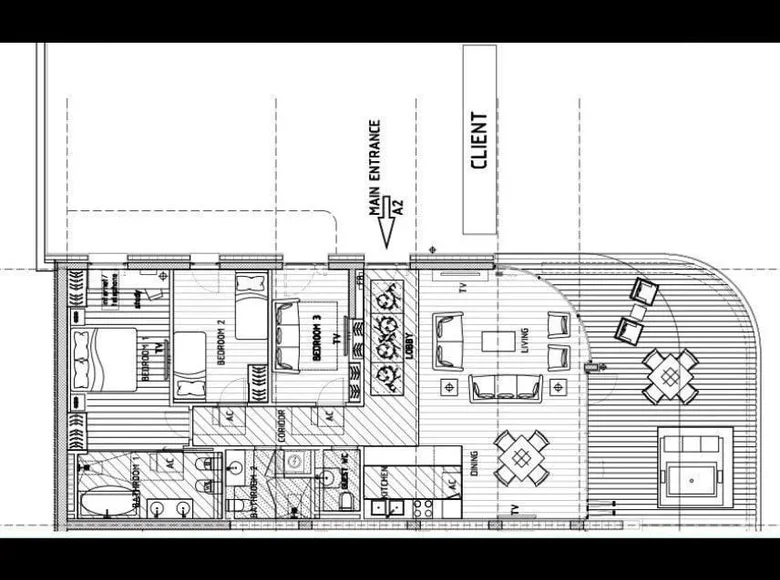 Appartement 3 chambres 167 m² Budva, Monténégro