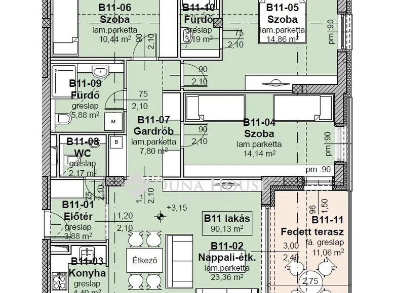 Apartment 94 m² Balatonfuered, Hungary