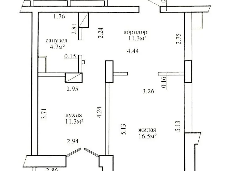 Wohnung 1 zimmer 46 m² Minsk, Weißrussland