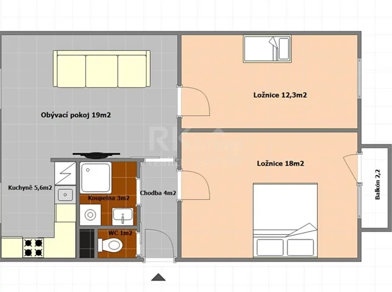 Appartement 4 chambres 67 m² Marienbad, Tchéquie