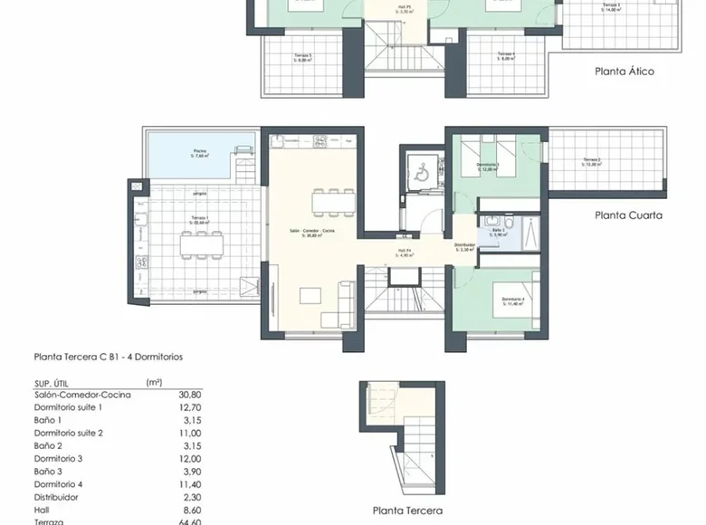 Ático 3 habitaciones 145 m² Guardamar del Segura, España