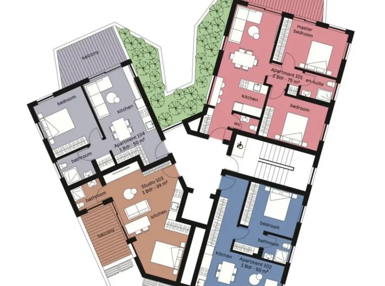 Квартира 2 спальни 92 м² муниципалитет Лимасол, Кипр