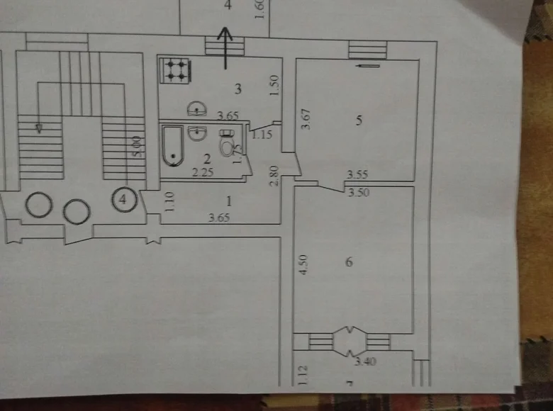 Kvartira 2 xonalar 50 m² in Shaykhontohur Tumani