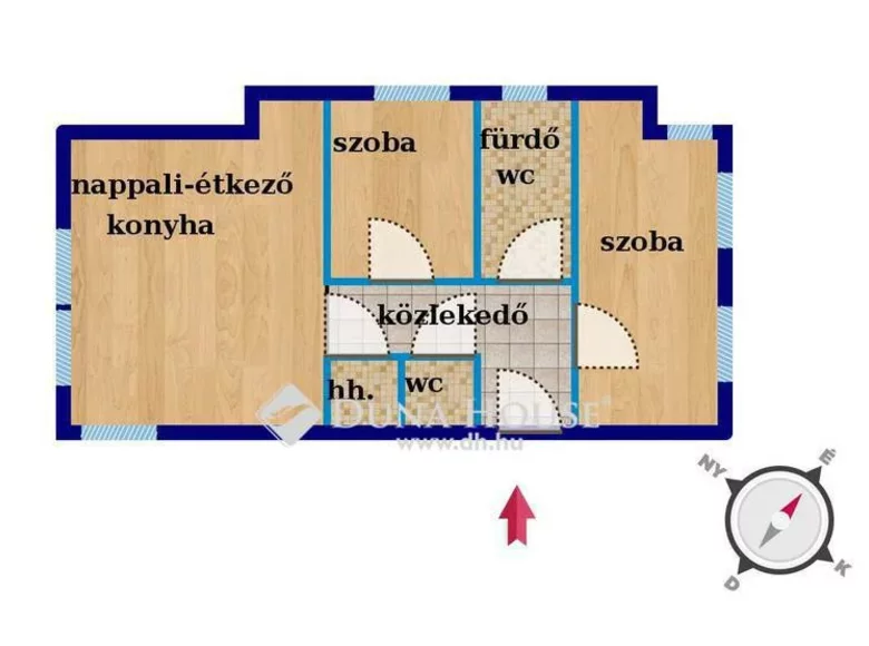 Mieszkanie 64 m² Budapeszt, Węgry