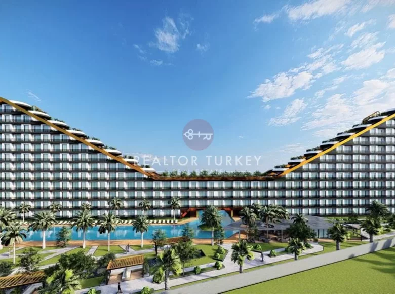 Квартира 1 комната 55 м² Yenbey, Турция