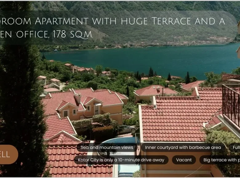 Apartamento 3 habitaciones 178 m² Donji Orahovac, Montenegro